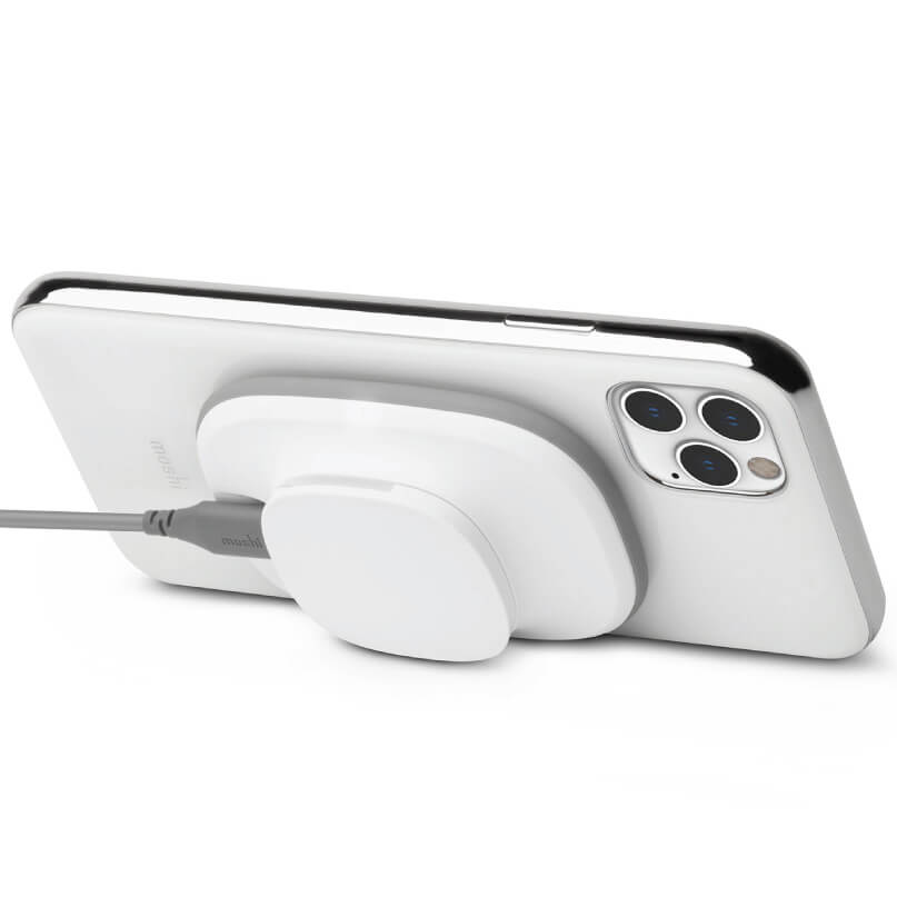 Moshi SnapTo Wireless Charger w/ Wall Mount Kit (Grey