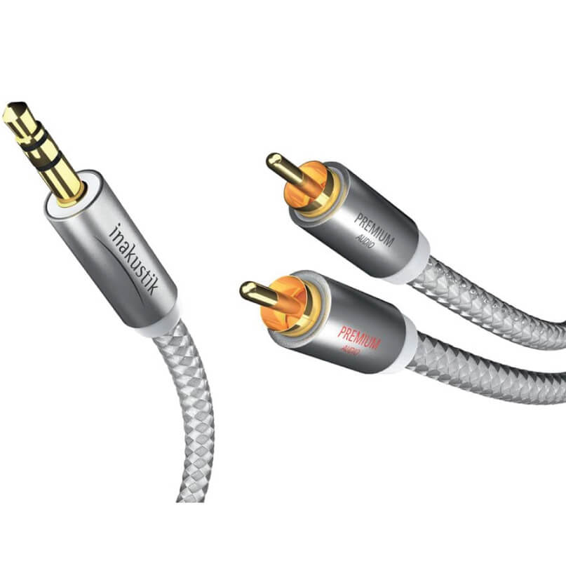 Inakustik410003 Premium 3.0m JacktoRCA AUX cable Pacific Hi Fi