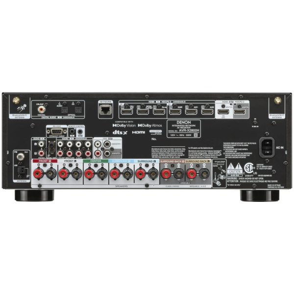 Powerful Denon AVR-X2800H 7.2CH 8K AV Receiver