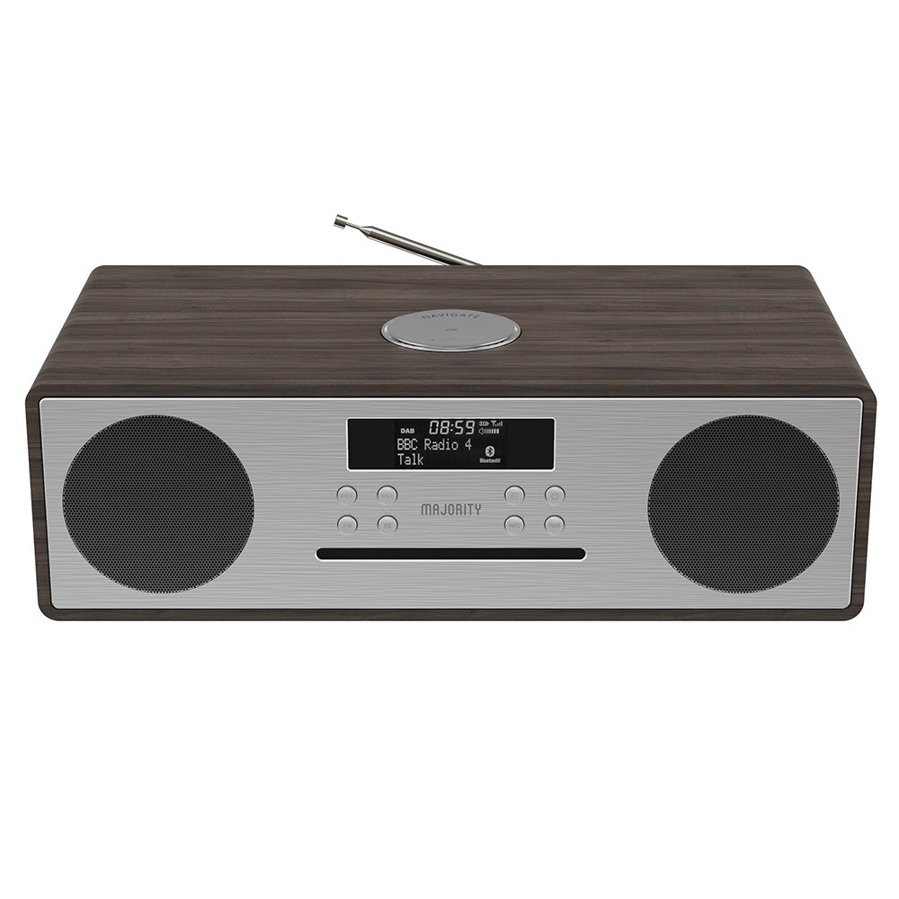 Majority Oakington Bluetooth, DAB Radio & CD PlayerWalnut Pacific Hi Fi